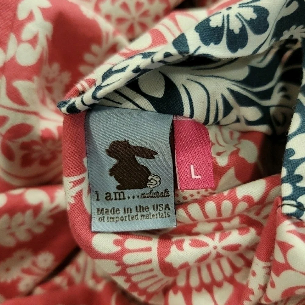 I Am Naturals Reversible Adj. Wrap Cotton Dress - Size Large 4-7 Years